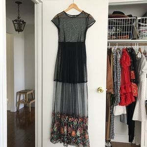 BOOHOO Maxi sheer dress (with slip)